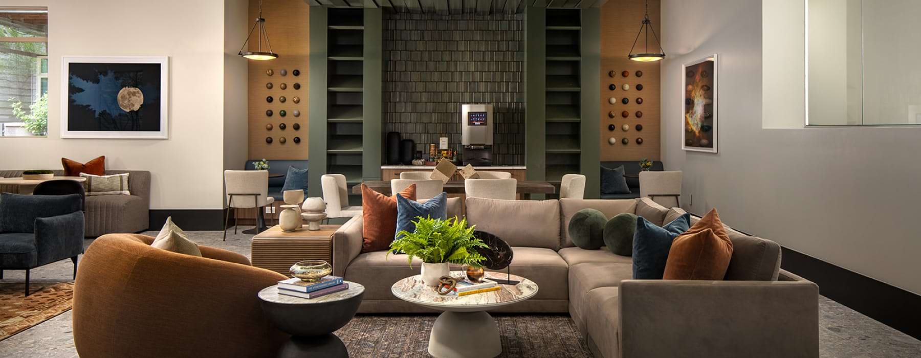 chairs with table and tv